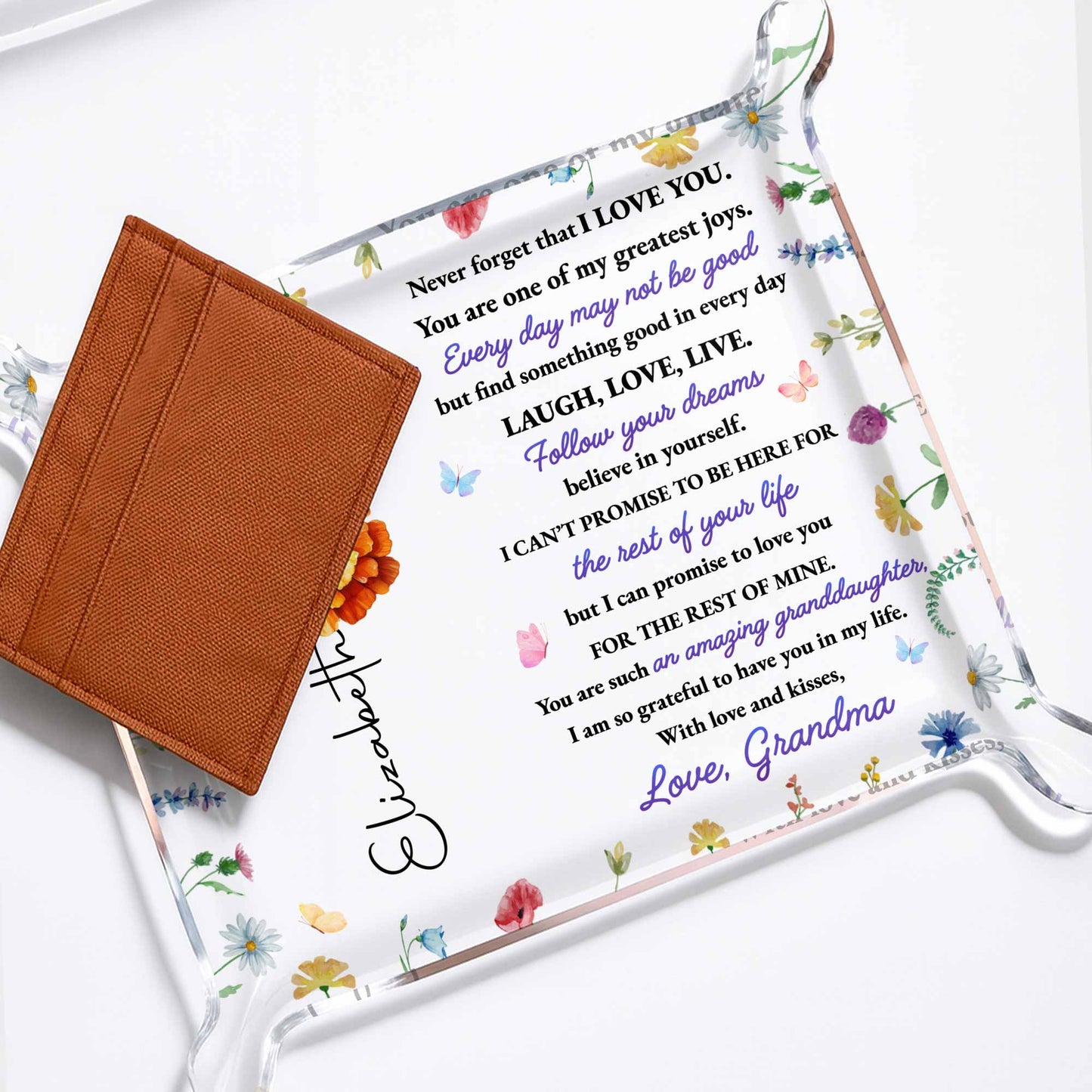 To My Granddaughter, Love and Flowers