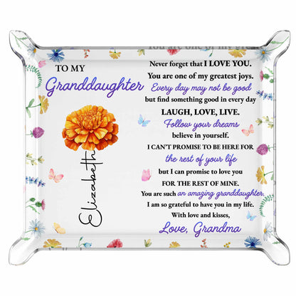 To My Granddaughter, Love and Flowers