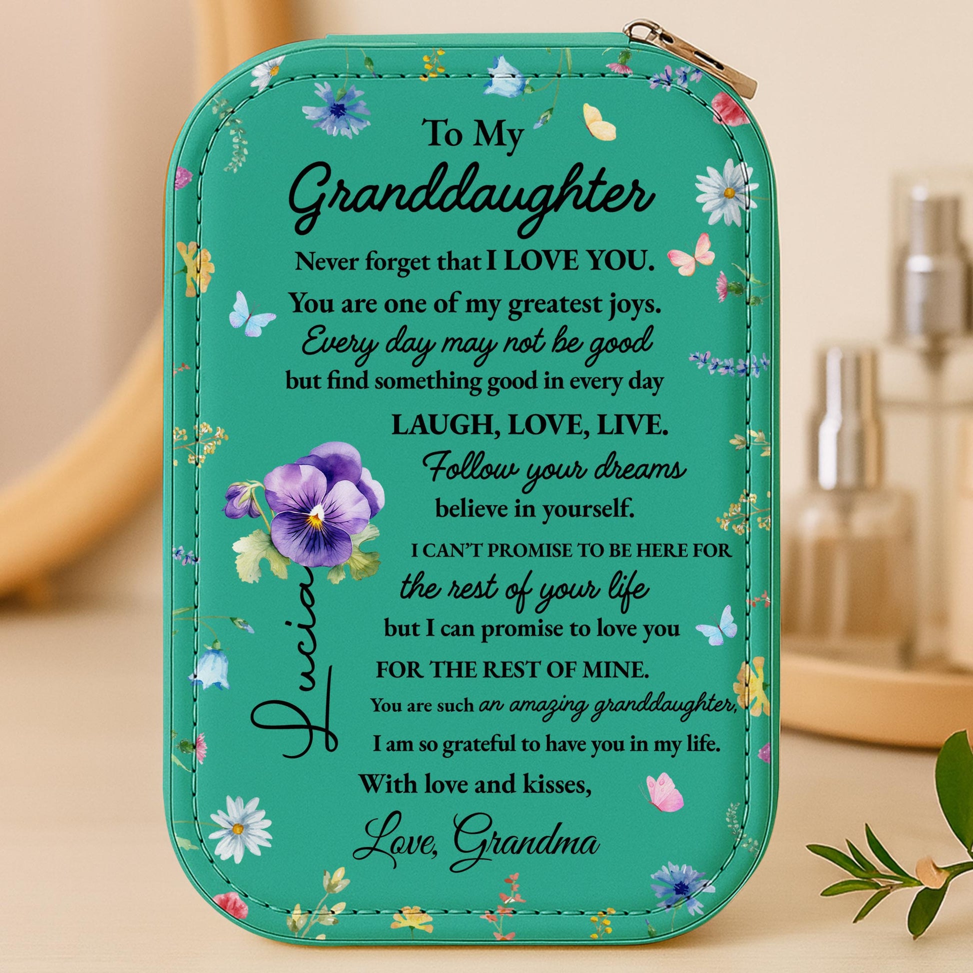 To My Granddaughter Love And Dreams Floral Design