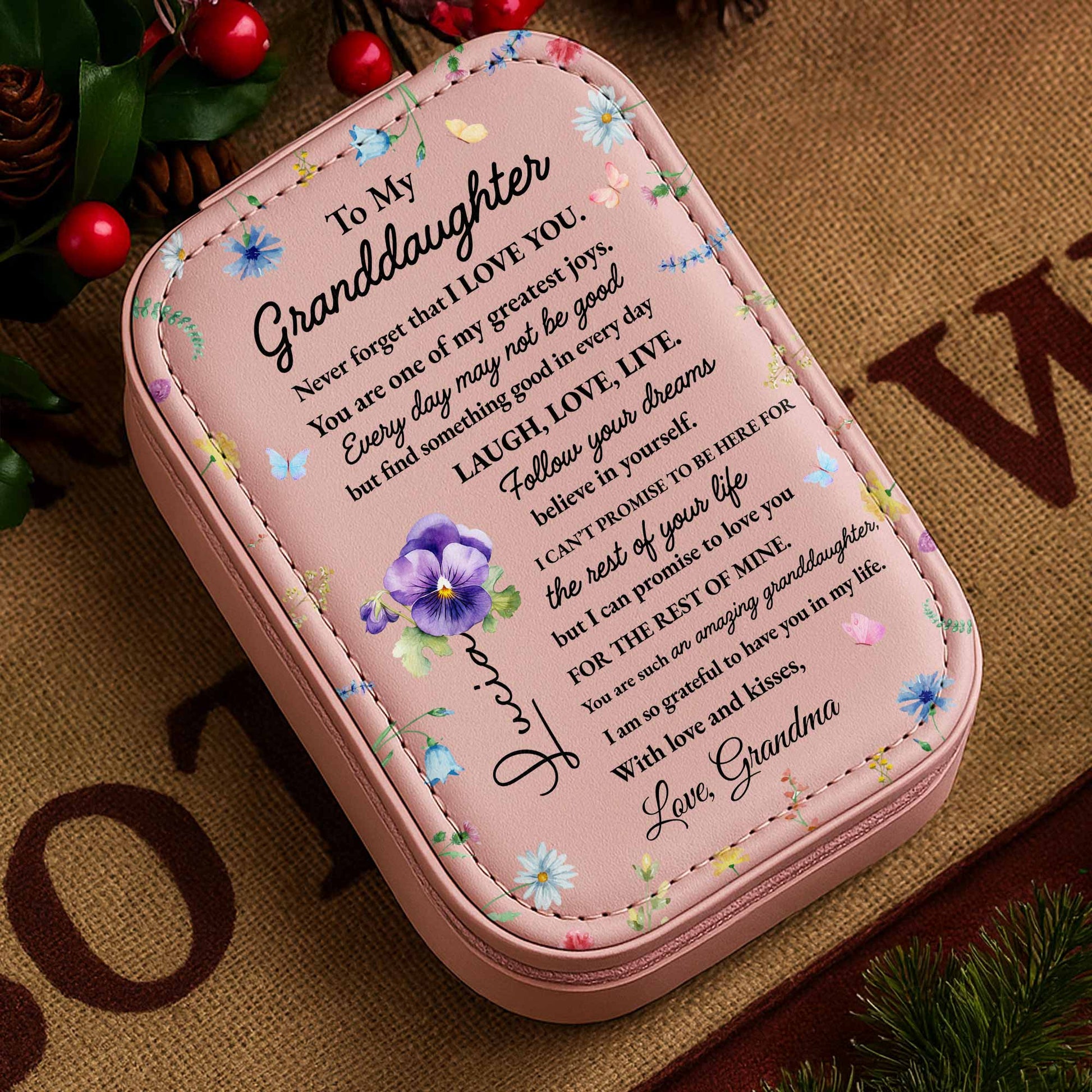 To My Granddaughter Love And Dreams Floral Design