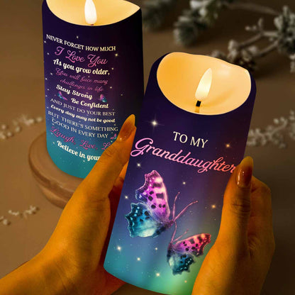 To My Granddaughter, Believe In Yourself With Butterflies