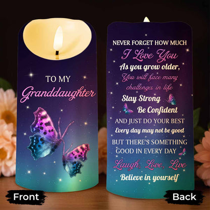 To My Granddaughter, Believe In Yourself With Butterflies