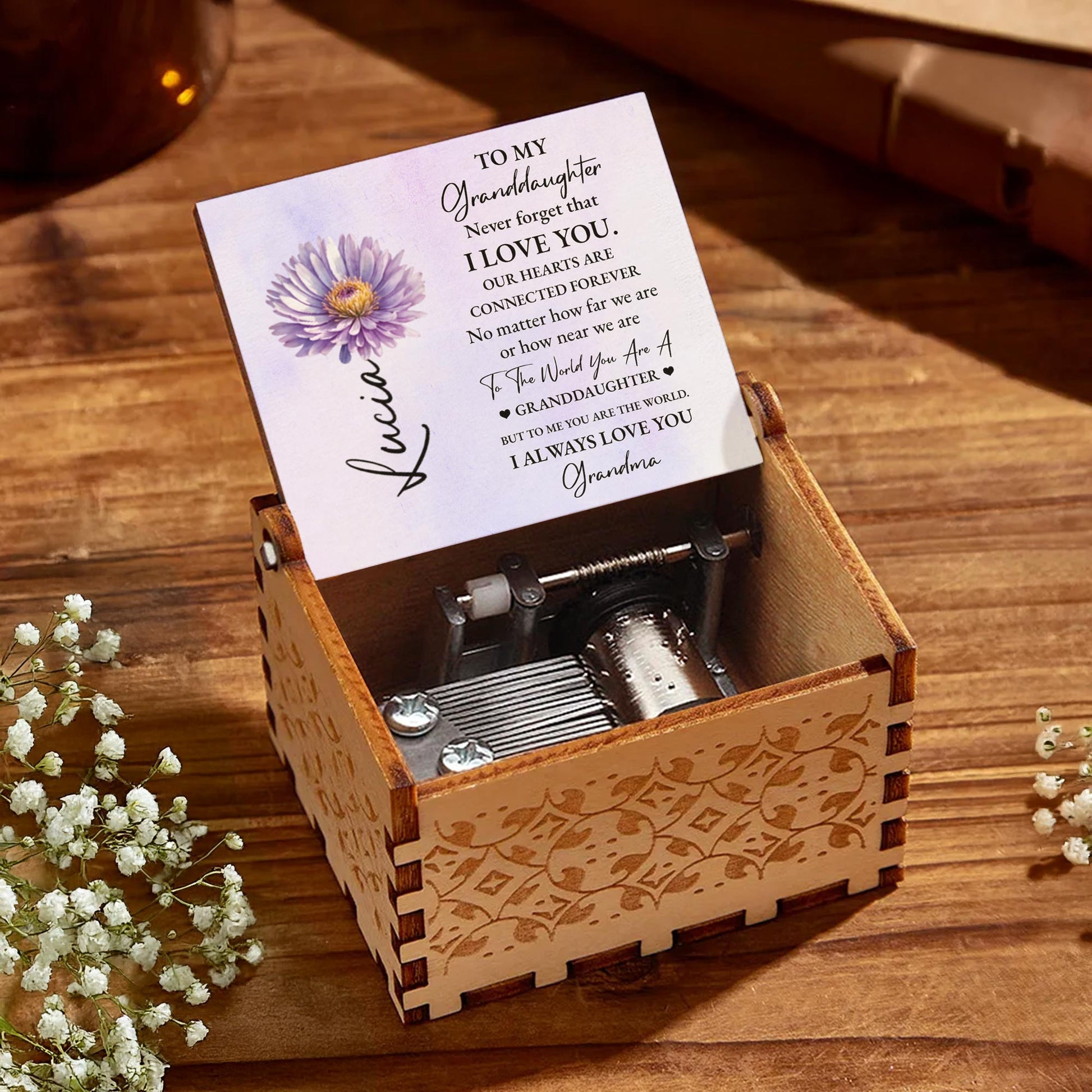 To My Granddaughter, Never Forget That I Love You, Flower