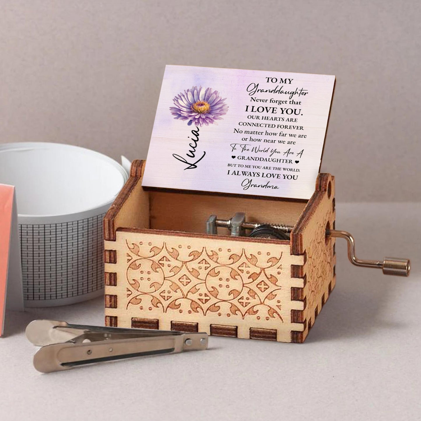 To My Granddaughter, Never Forget That I Love You, Flower