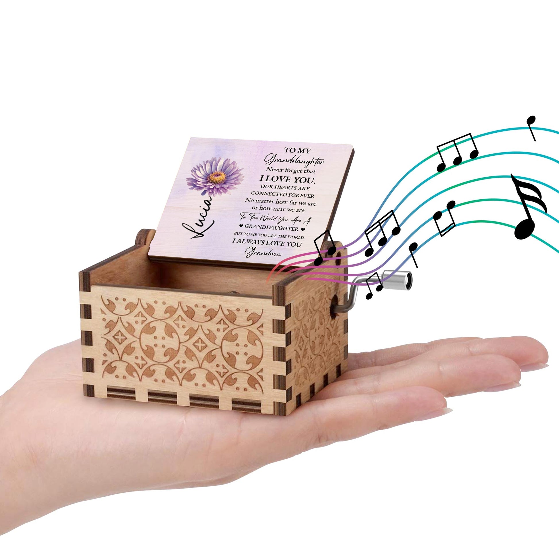 To My Granddaughter, Never Forget That I Love You, Flower