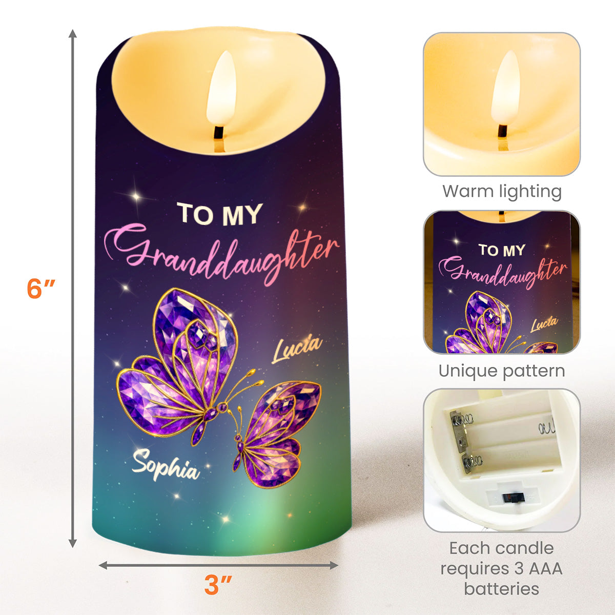 To My Granddaughter, Butterflies And Stars