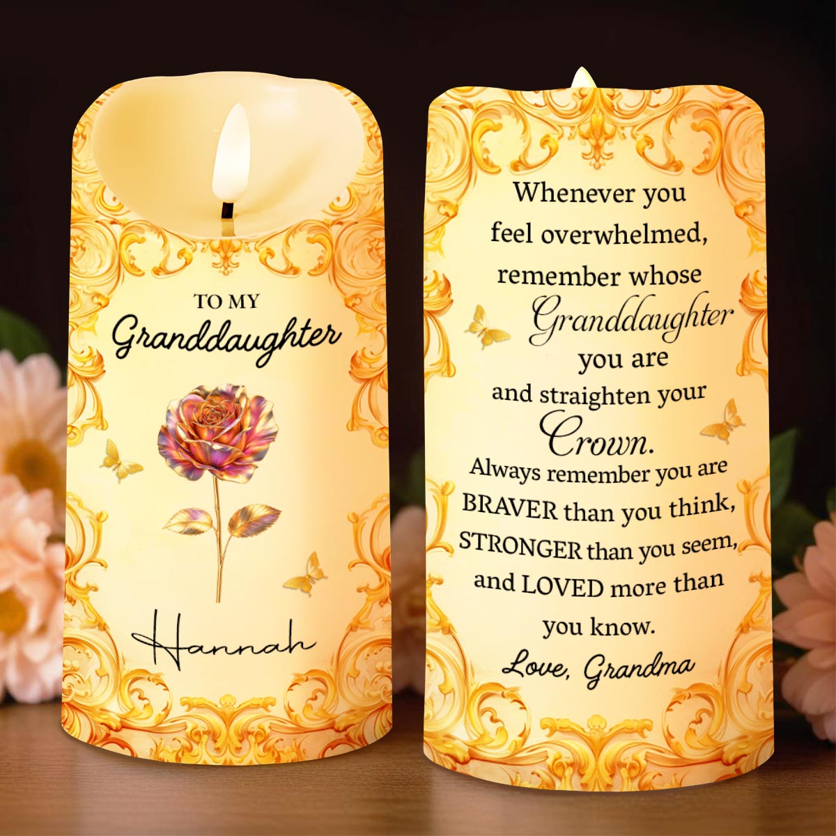 To My Granddaughter, Straighten Your Crown With Flowers