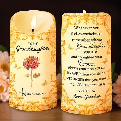 To My Granddaughter, Straighten Your Crown With Flowers