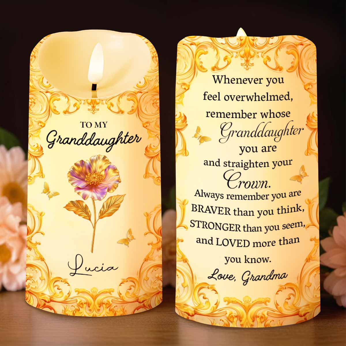 To My Granddaughter, Straighten Your Crown With Flowers