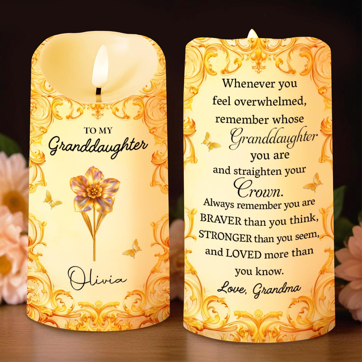 To My Granddaughter, Straighten Your Crown With Flowers