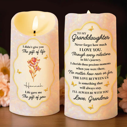 To My Granddaughter, Love That Will Always Stay, Flowers and Butterflies
