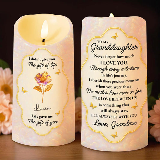 To My Granddaughter, Love That Will Always Stay, Flowers and Butterflies