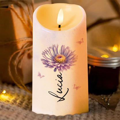 To My Granddaughter Love Message With Flower And Butterfly