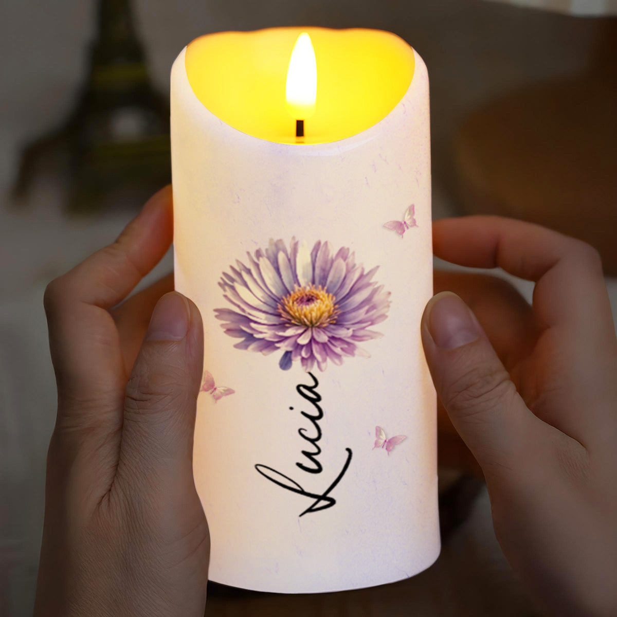 To My Granddaughter Love Message With Flower And Butterfly