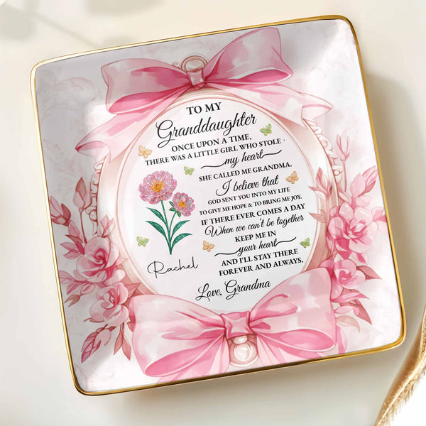 To My Granddaughter, Once Upon A Time With Ribbons And Flowers