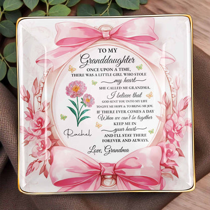 To My Granddaughter, Once Upon A Time With Ribbons And Flowers