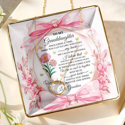 To My Granddaughter, Once Upon A Time With Ribbons And Flowers