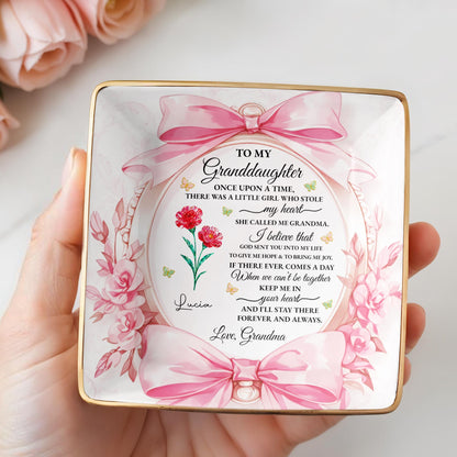 To My Granddaughter, Once Upon A Time With Ribbons And Flowers