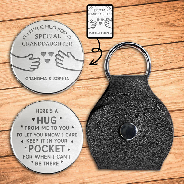 A Little Hug For A Special Granddaughter, Hands and Heart Design