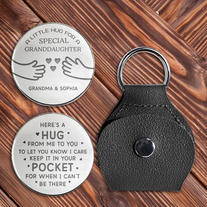 A Little Hug For A Special Granddaughter, Hands and Heart Design