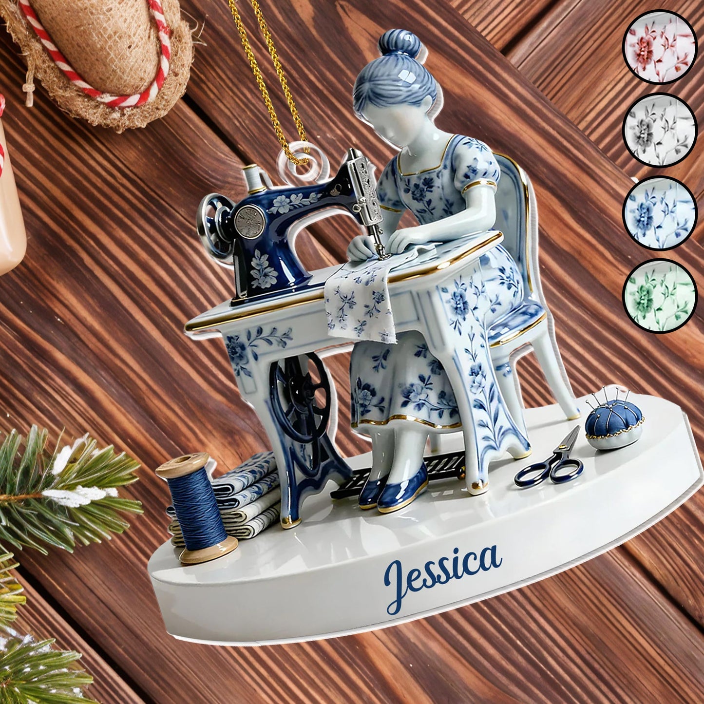 Cherished Art Of Sewing Keepsake With Sewing Machine And Tools