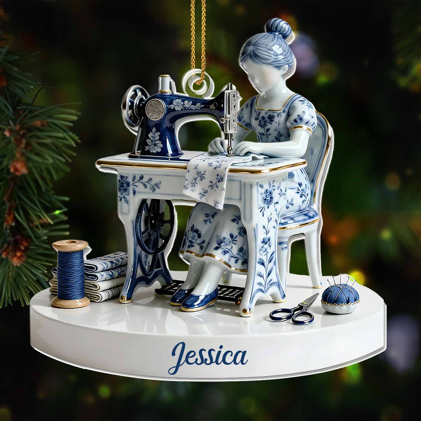 Cherished Art Of Sewing Keepsake With Sewing Machine And Tools