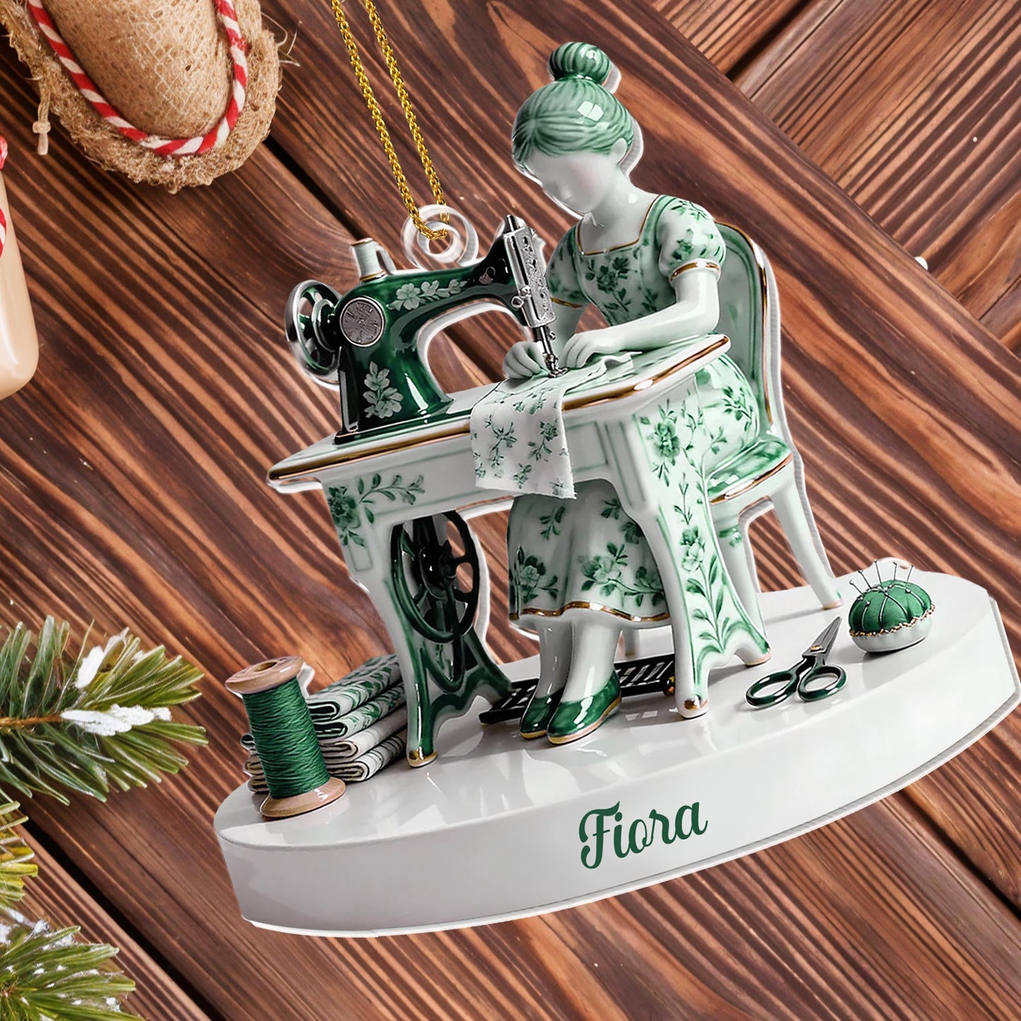 Cherished Art Of Sewing Keepsake With Sewing Machine And Tools