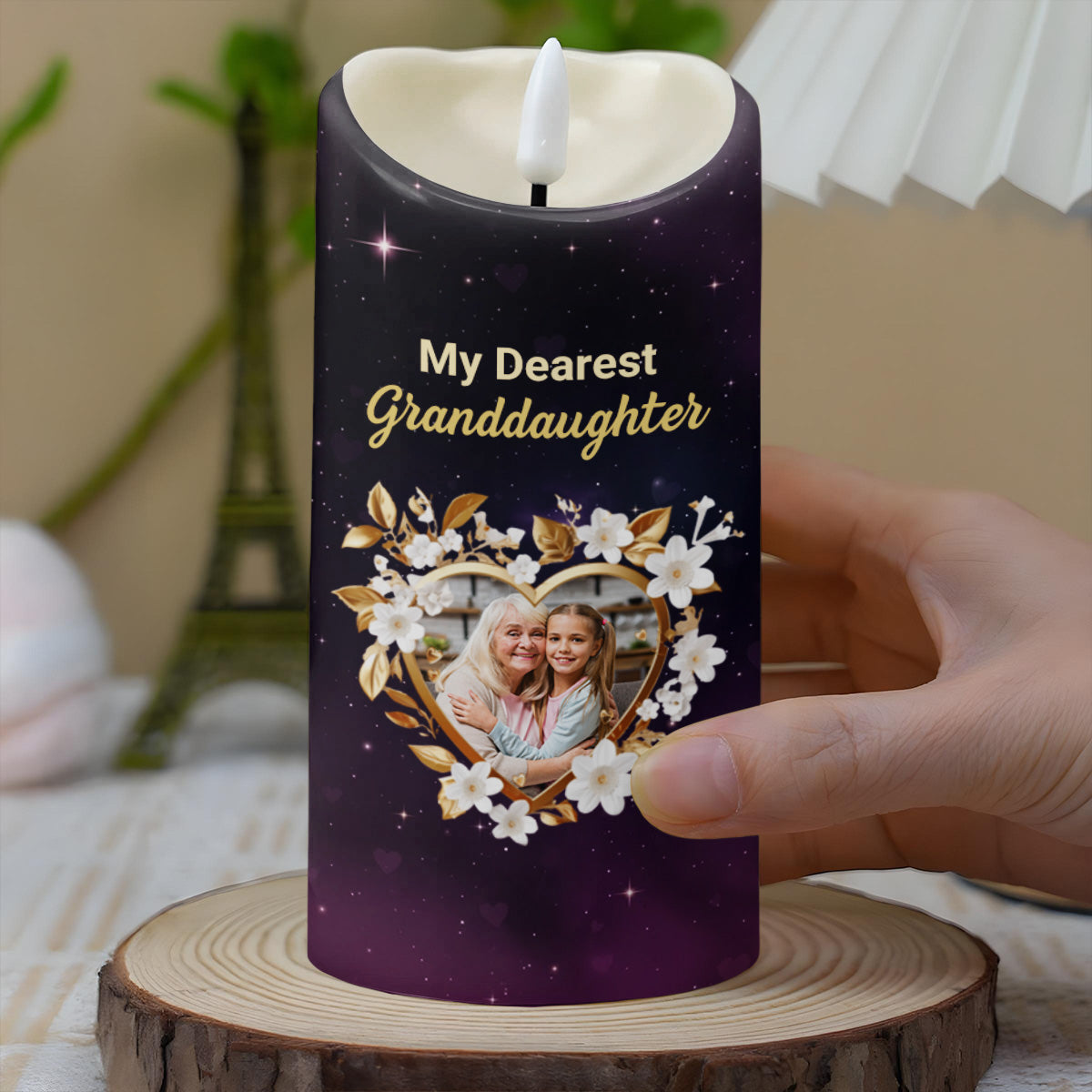 To My Dearest Granddaughter, Love Forever, Flowers and Stars