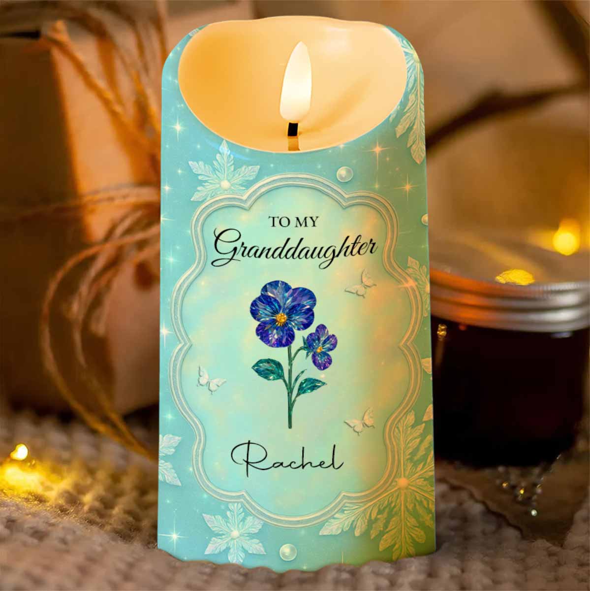 To My Granddaughter, Flowers And Butterflies