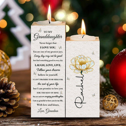 To My Granddaughter, Believe In Yourself Flower Design