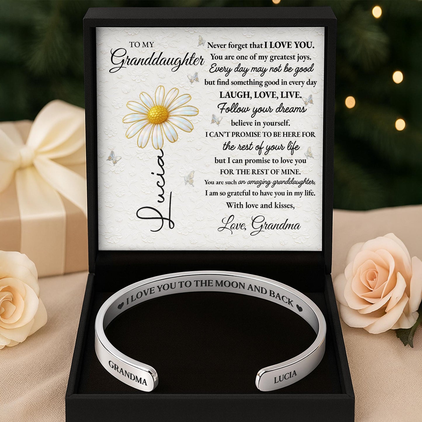 I Love You To The Moon And Back, Moon And Flowers