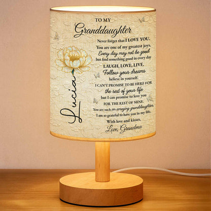 To My Granddaughter, Love Promises And Flowers