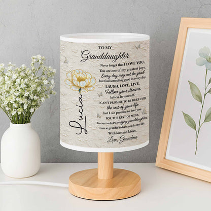 To My Granddaughter, Love Promises And Flowers