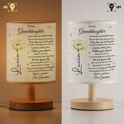 To My Granddaughter, Love Promises And Flowers