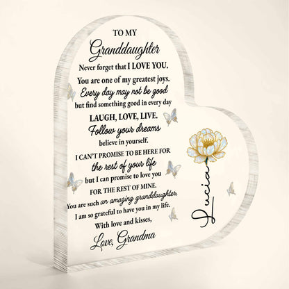 To My Granddaughter, Love And Butterflies