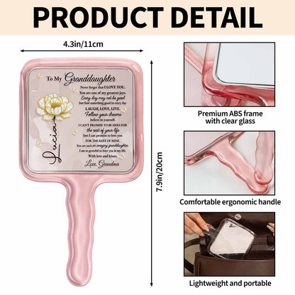 To My Granddaughter Love And Support Flower Design