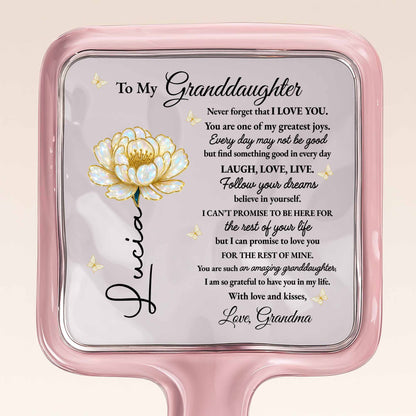 To My Granddaughter Love And Support Flower Design