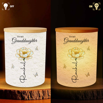 To My Granddaughter, Believe In Yourself, Flower And Butterflies