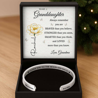 I Love You To The Moon And Back Flower Design