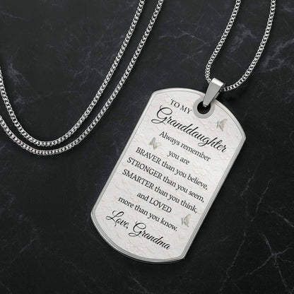 To My Granddaughter Always Remember You Are Loved