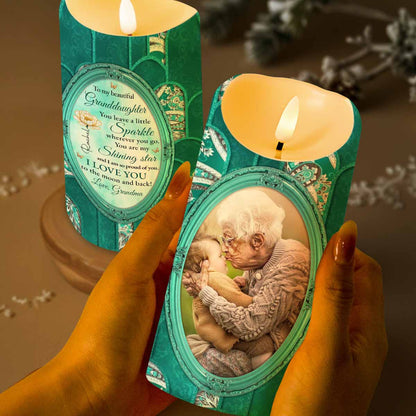 To My Beautiful Granddaughter, Shining Star, Flowers And Butterfly