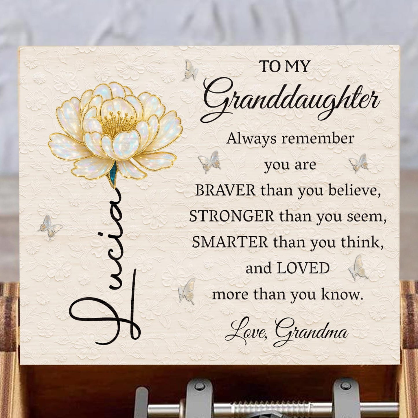 To My Granddaughter Always Remember You Are Loved