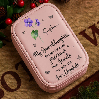 My Granddaughter, You Are Far More Precious, Flowers And Butterflies