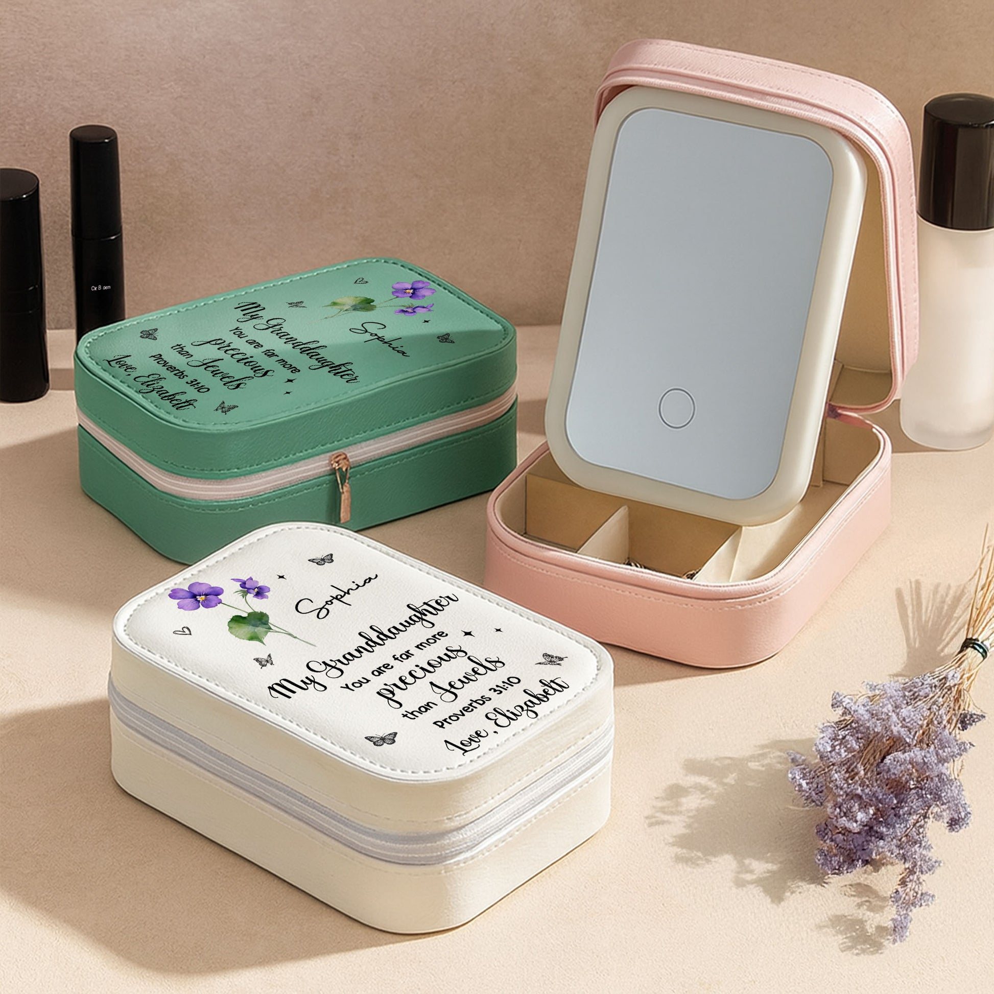 My Granddaughter, You Are Far More Precious, Flowers And Butterflies