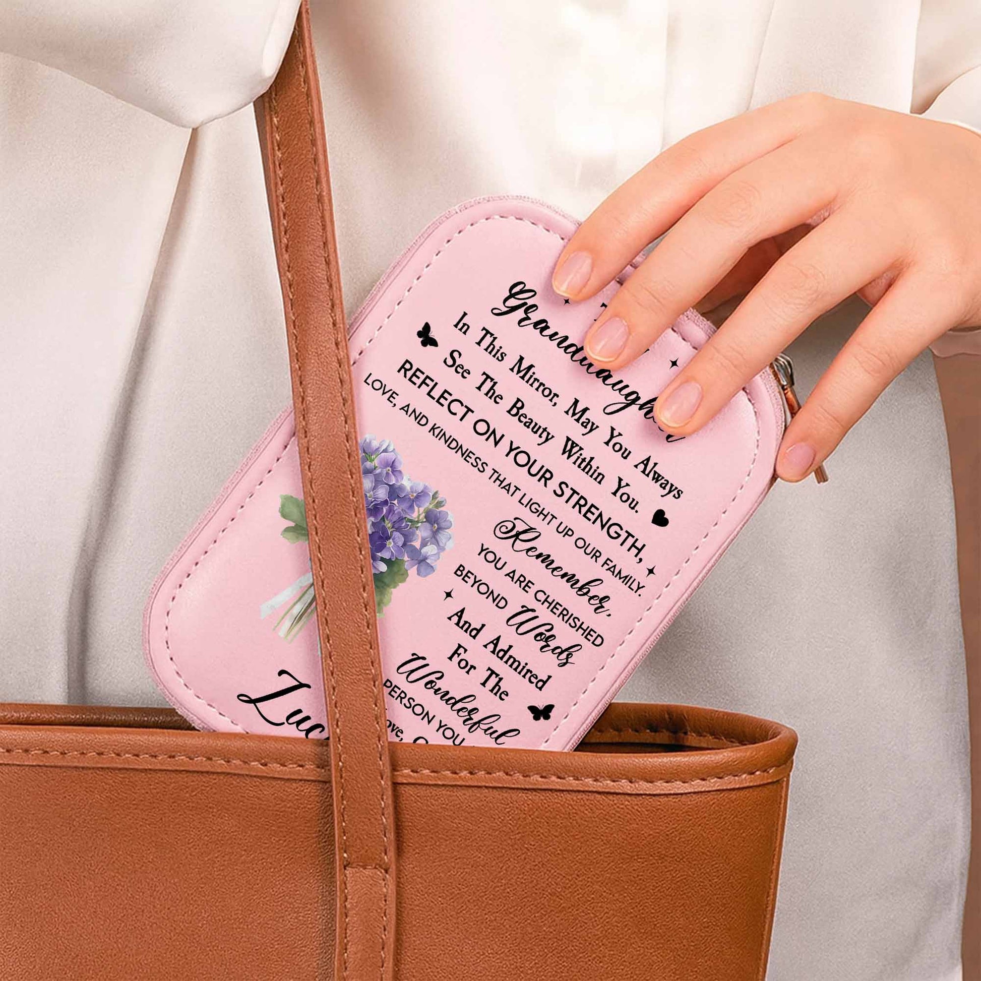 To My Granddaughter, Reflect On Your Strength, With Flowers