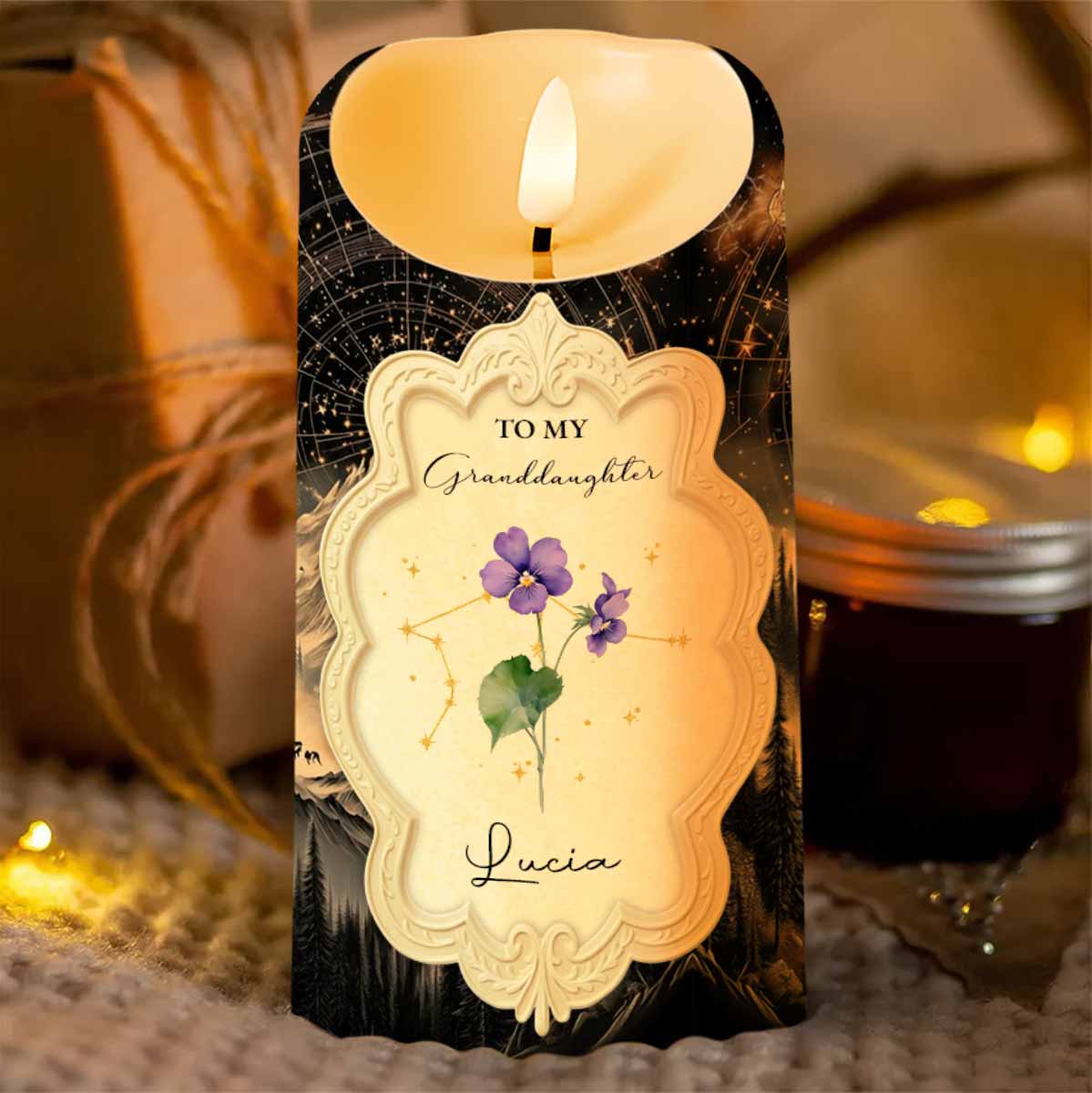 To My Granddaughter, Love and Connection Keepsake Candle