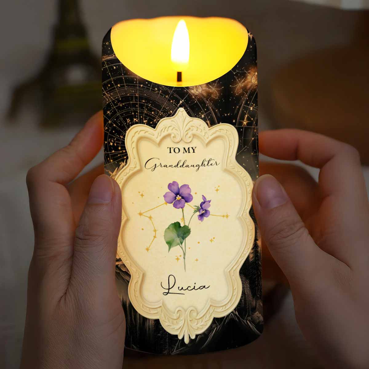 To My Granddaughter, Love and Connection Keepsake Candle