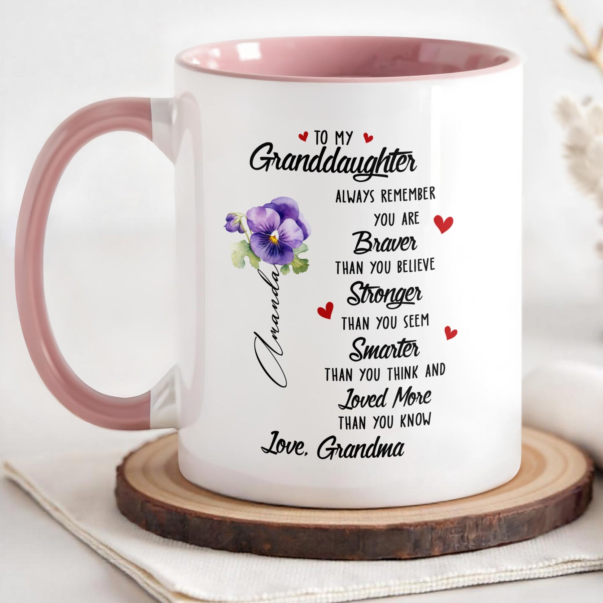 To My Granddaughter, Always Remember You Are Braver, Stronger