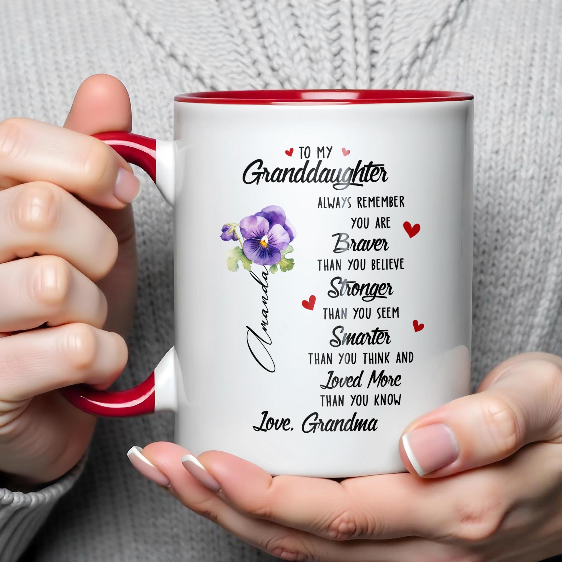 To My Granddaughter, Always Remember You Are Braver, Stronger