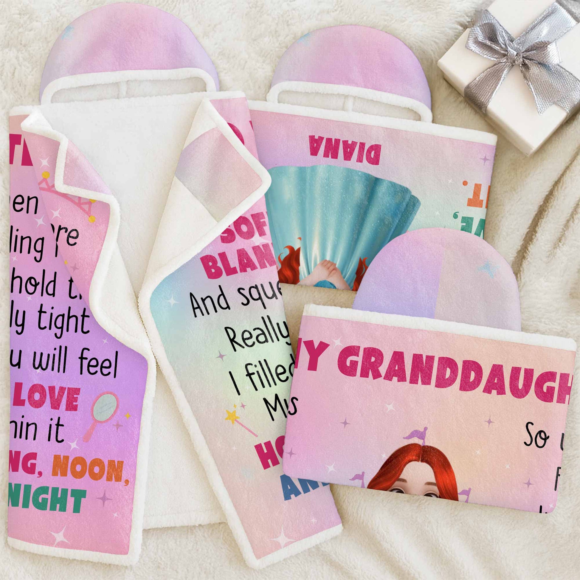 To My Granddaughter Princess And Castles Blanket